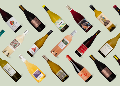 Best Sellers 6 pack image with mixed selection image. A light background color with select bottles of various mixed wines.